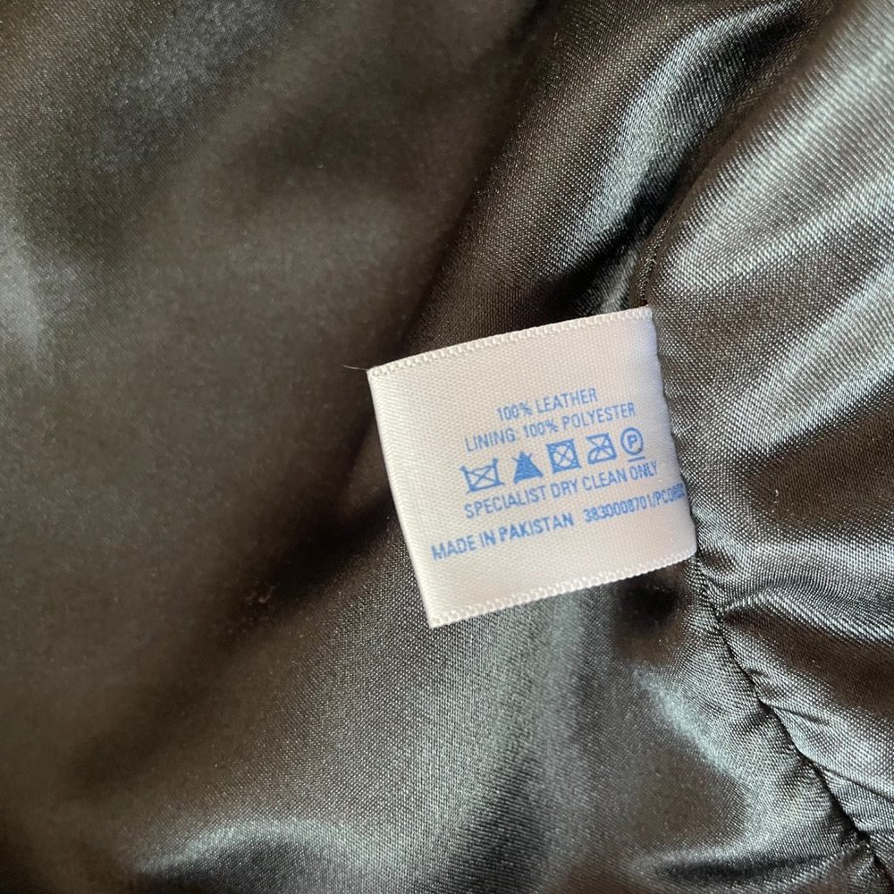 RESERVED - GENUINE LEATHER MOTO JACKET OASIS CROPPED - Picture 9 of 9